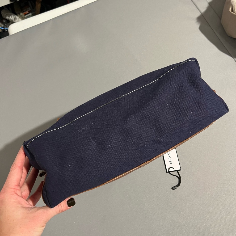 Navy Blue Canvas Men's Bag - Picture 6 of 7